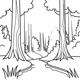 Forest Landscape Coloring Page 138105-69510