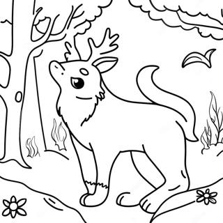 Mystical Forest Creatures Coloring Page 138107-69517
