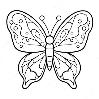 Colorful Silkwing Butterfly Coloring Page 138132-69535