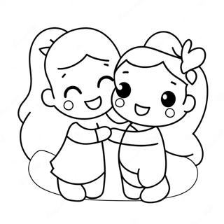 Cute I Love You Sister Coloring Page 138157-69553