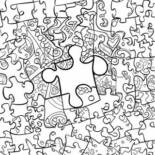 Colorful Jigsaw Puzzle Coloring Page 138183-69574