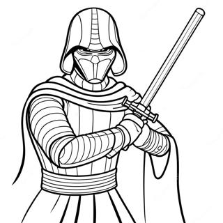 Kylo Ren With Lightsaber Coloring Page 138208-69595