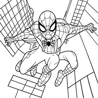 Black Suit Spider Man No Way Home Coloring Page 138336-69690