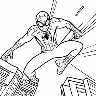 Dynamic Black Suit Spider Man Coloring Page 138337-69693