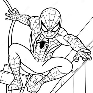 Dynamic Black Suit Spider Man Coloring Page 138337-69694