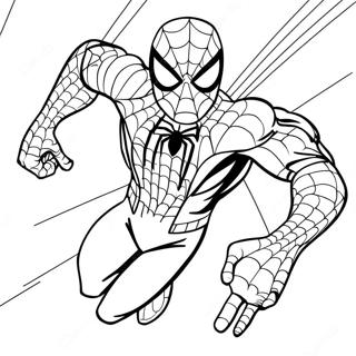 Action Packed Black Suit Spider Man Coloring Page 138338-69699