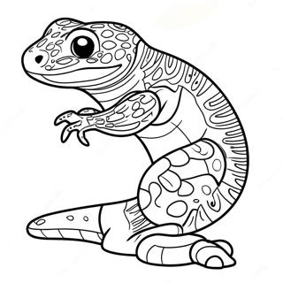 Leopard Gecko Coloring Pages