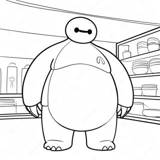 Baymax Coloring Pages