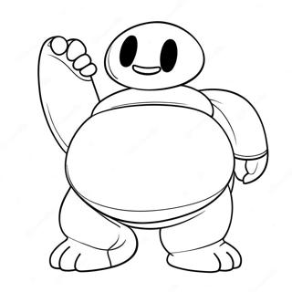 Baymax In Superhero Pose Coloring Page 138440 69777
