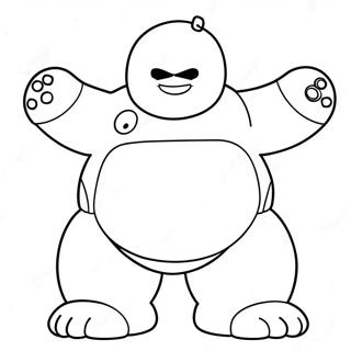 Baymax In Superhero Pose Coloring Page 138440 69779