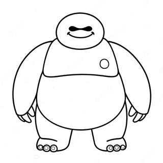 Funny Baymax With A Smile Coloring Page 138442-69788