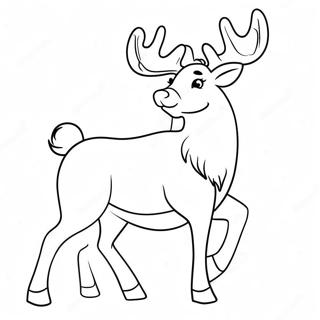 Christmas Reindeer Coloring Pages