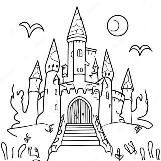 Gothic Creepy Coloring Pages