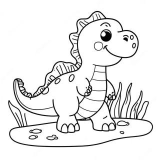 Water Dinosaur Coloring Pages