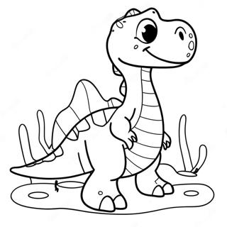 Colorful Water Dinosaur Coloring Page 138797 70057