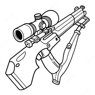 Sniper Gun Coloring Pages