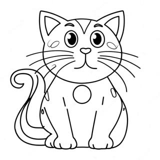 Space Cat Coloring Page 138846-70091