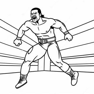 Wwe Wrestler Jumping On Opponent Coloring Page 138949-70173