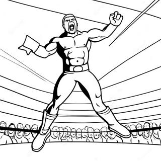 Wwe Wrestler Jumping On Opponent Coloring Page 138949-70174