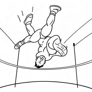 Wwe Wrestler Jumping On Opponent Coloring Page 138949-70175