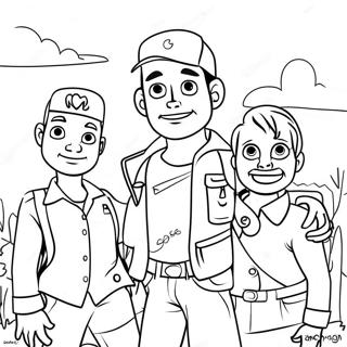 Cory Carson With Friends Coloring Page 138976-70199