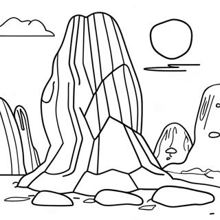 Colorful Rock Formation Coloring Page 139080 70283
