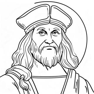 Leonardo Da Vinci Coloring Pages