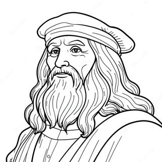 Leonardo Da Vinci Coloring Page 139102-70290