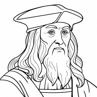 Leonardo Da Vinci Coloring Page 139102-70292