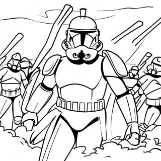 Epic Phase 2 Clone Trooper Battle Coloring Page 139180-70353