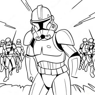 Epic Phase 2 Clone Trooper Battle Coloring Page 139180-70354