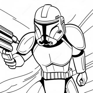 Phase 2 Clone Trooper In Action Coloring Page 139181 70357