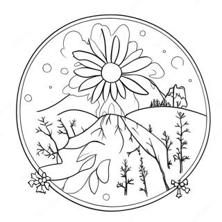 Winter Solstice Coloring Pages