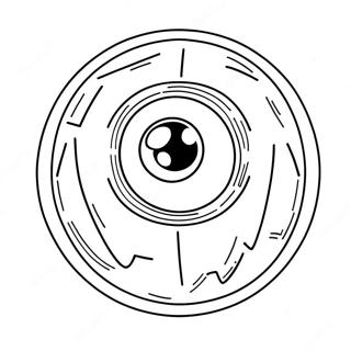 Cartoon Eyeball With Glasses Coloring Page 139283-70434