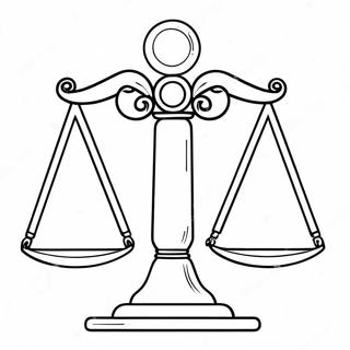 Libra Balance Scales Coloring Page 139336-70477