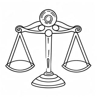 Libra Balance Scales Coloring Page 139336-70479