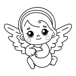 Cute Little Angel Coloring Page 139412 70535
