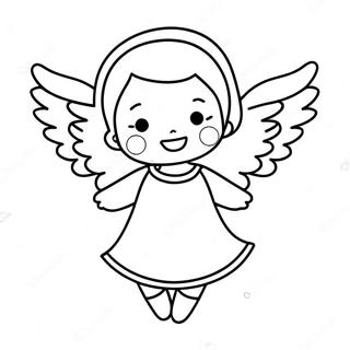 Joyful Little Angel Coloring Page 139413 70538
