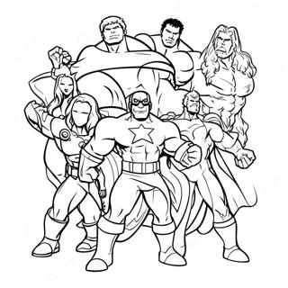 Avengers Christmas Coloring Page 139461-70571