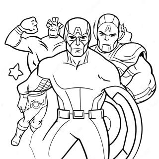 Avengers Christmas Coloring Page 139461-70572