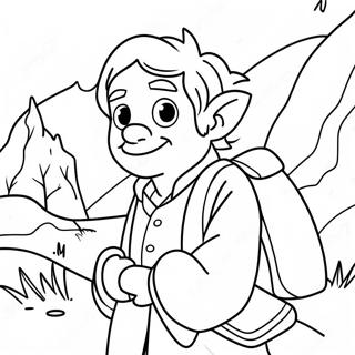 Bilbo Baggins Adventure Coloring Page 139487-70593