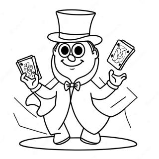 Magician Coloring Pages