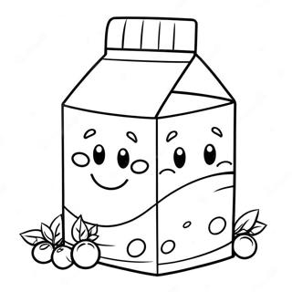 Smiling Milk Carton With Glass Coloring Page 139540-70641
