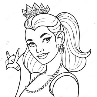 Punk Disney Princess Coloring Pages