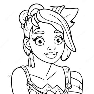 Punk Disney Princess Coloring Page 139665-70730