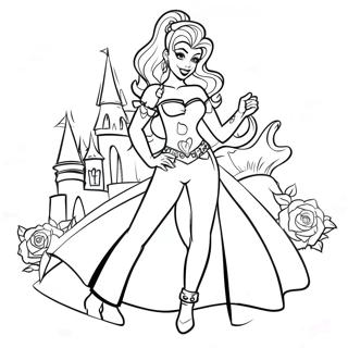 Punk Disney Princess Coloring Page 139665-70732