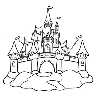 Sparkling Ice Castle Coloring Page 139692-70753