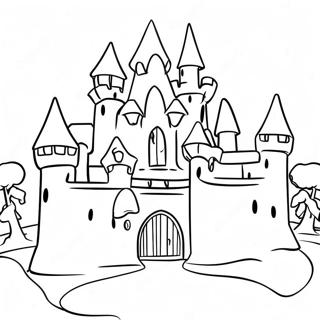 Sparkling Ice Castle Coloring Page 139692-70754