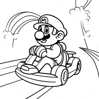 Mario Kart Coloring Pages