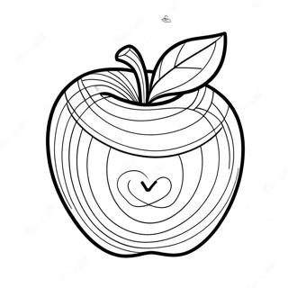 Colorful Apple Coloring Page 15253-3326